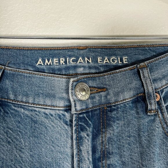 American Eagle 90’s low rise straight leg jeans size 16 short - Picture 2 of 5
